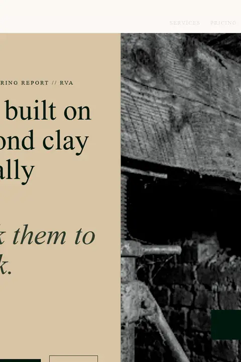 Structural Integrity System — Foundation Repair website design
