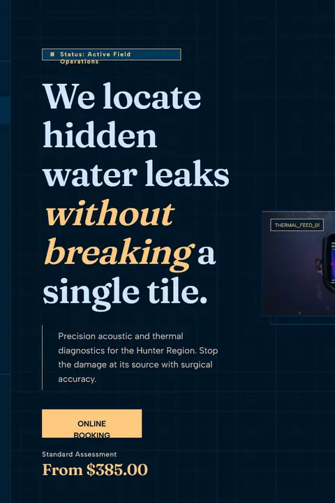 Marine Precision Technical — Leak Detection website design