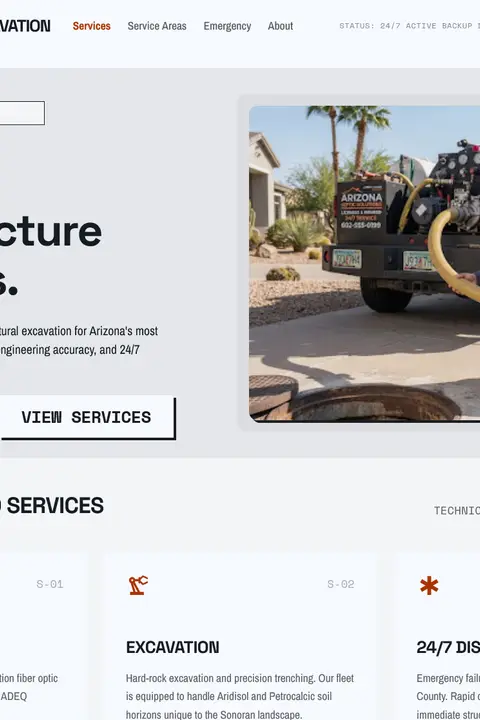 Ironwood Industrial — Septic Tank Cleaning website design