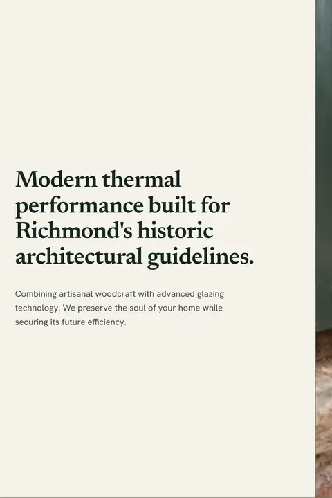 The Architectural Ledger — Window Replacement website design